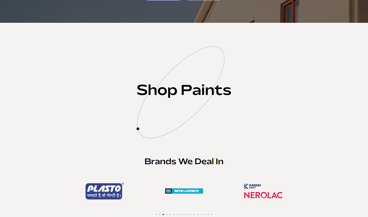 Vikas Paints Website Screenshot